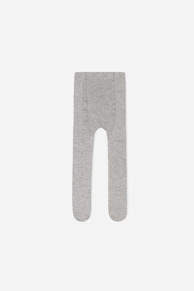 Grey Eco Cashmere Tights, Kids Unisex, , large image number 0
