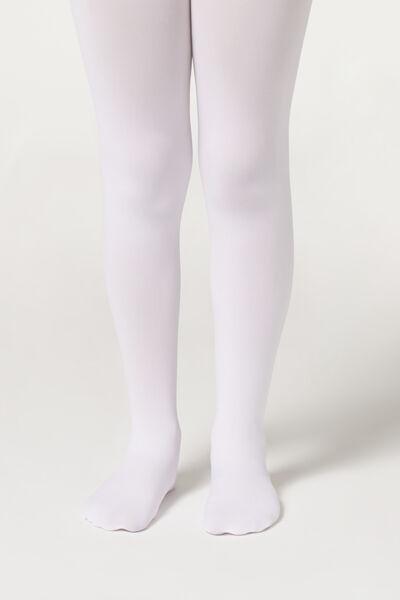 50 Deniers Soft Touch Tights, White, Kids Girls, , large image number 1