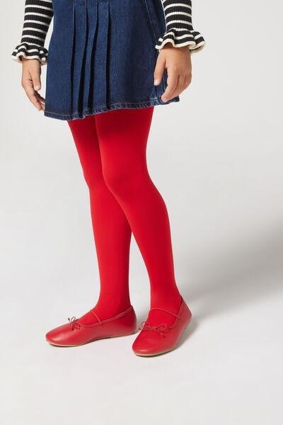 50 Denier Soft Touch Tights, Kids Girls, Red, , medium