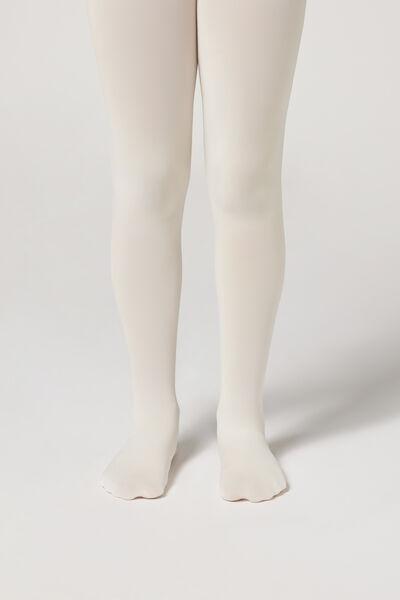 50 Denier Soft Touch Tights, Kids Girls, 1297 - White, , large image number 1