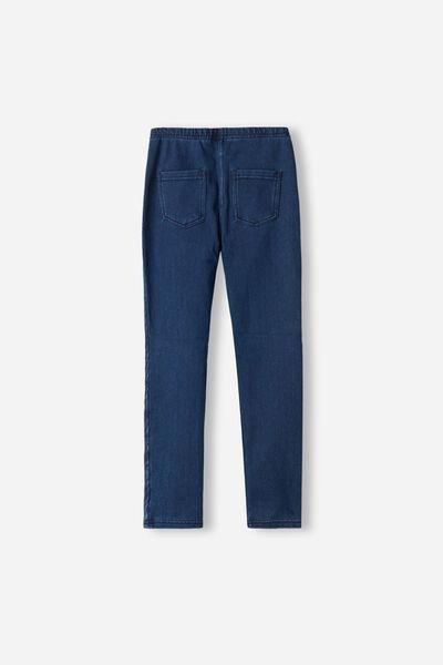 جينز حراري أزرق، للبنات, Blue Denim, medium