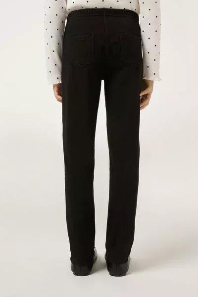 بنطلون جينز أسود حراري ، بناتي, Black Denim, medium