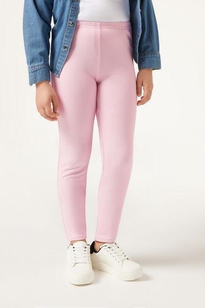 Pink Denim Sports Pants, Kids Unisex, , large image number 0