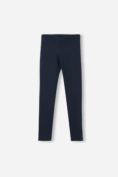 Blue Thermal Leggings, Kids Girls, , large image number 3