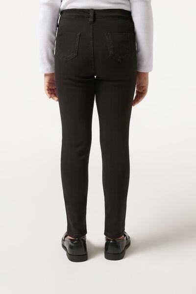 Black Soft Touch Skinny Leggings, Kids Girls, Black Denim, medium