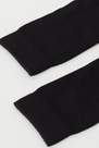 Calzedonia - Black Breathable Cotton Long Socks, Kids Girls