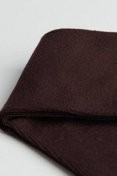 Brown Breathable Cotton Long Socks, Kids Girls, , large image number 1