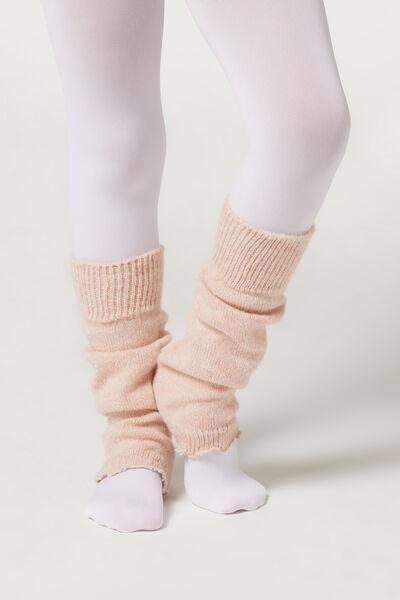 Pink Soft Glitter Leg Warmers, Kids Girls, 5501_255D, large image number 2