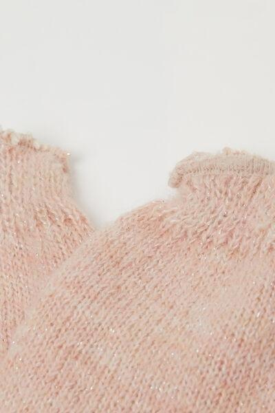 Pink Soft Glitter Leg Warmers, Kids Girls, 5501_255D, large image number 3