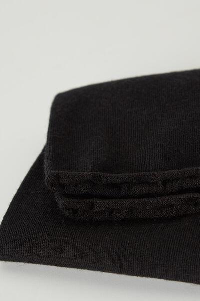 Black Cuffless Short Socks, , large image number 1