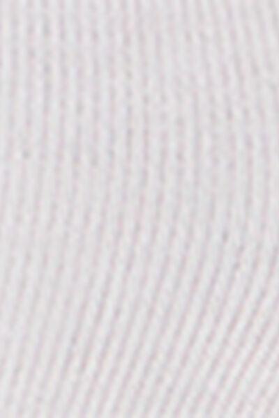 White Trim Detail Short Socks, White, large image number 4