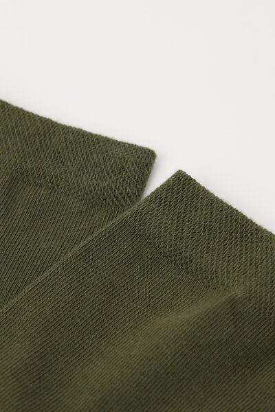 Green Trim Detail Short Socks, , large image number 1