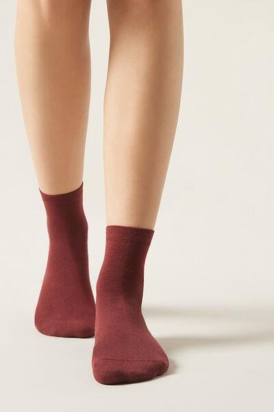 Red Trim Detail Short Socks, , large image number 0