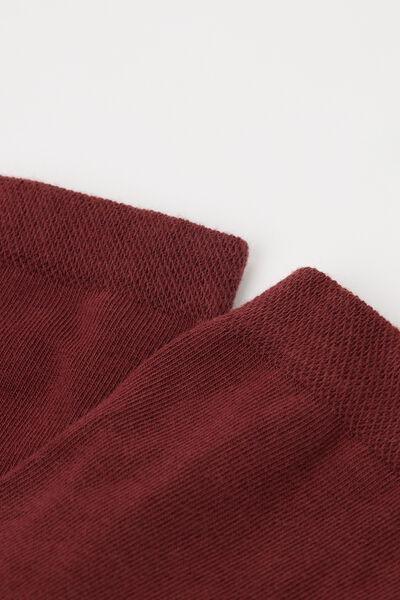 Red Trim Detail Short Socks, , large image number 1