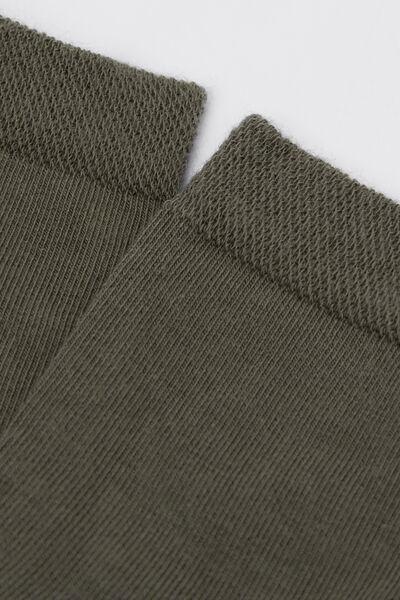 Green Trim Detail Short Socks, , large image number 1