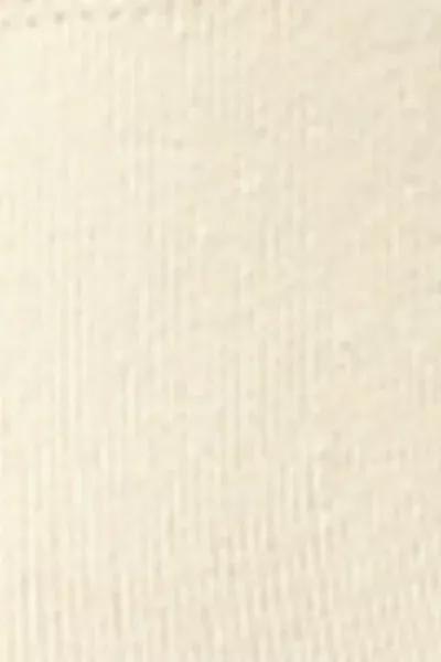 White Trim Detailed Short Socks, Milk White, large image number 3