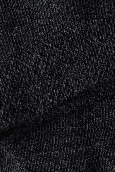 Grey Blend Trim Detail Short Socks, , large image number 1