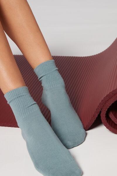 Calzedonia - Jade Green Short Sport Socks, Women - One-Size