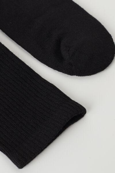 Black Sport Cashmere Short Socks ,Women, , large image number 1