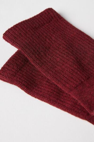 Red Sport Cashmere Short Socks, , large image number 1