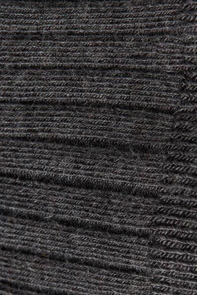 Grey Cashmere Ribbed Socks, Grey Blend, large image number 1