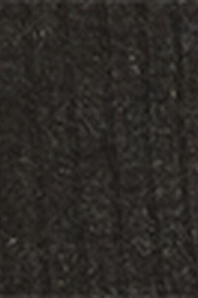 Grey Short Cashmere Socks, Charcoal Grey Blend, large image number 3