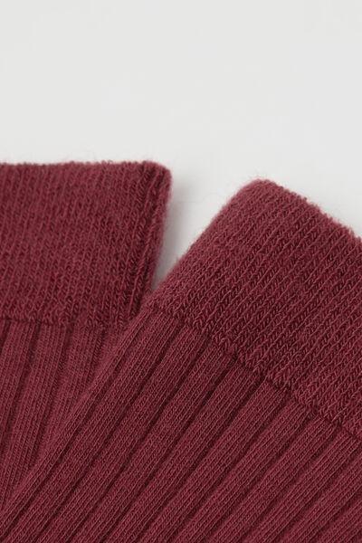 Red Cashmere Short Socks, , large image number 1