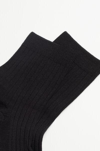 Black Cashmere Short Socks, , large image number 1