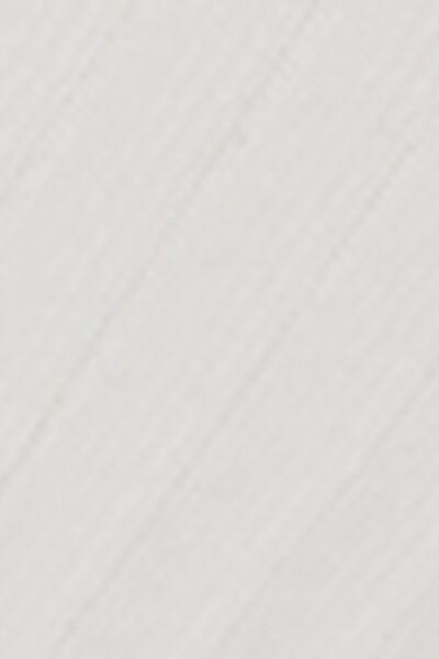 White Ribbed Short Cotton Socks, White, large image number 2