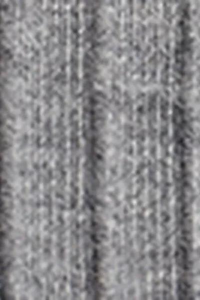 Grey Ribbed Short Socks, Mid Grey Blend, large image number 2