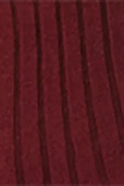 Red Ribbed Short Socks, Dark Red, large image number 2