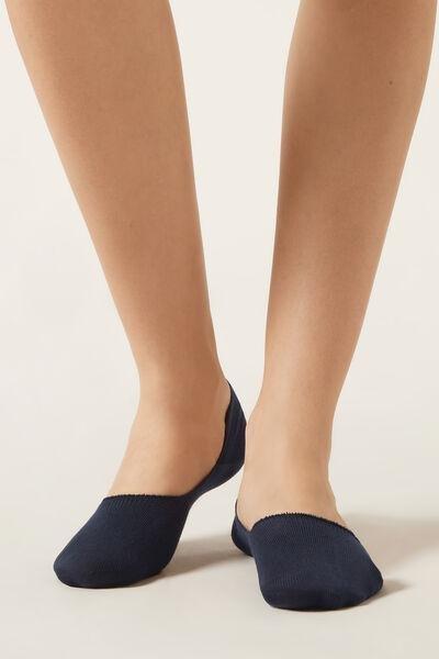 Blue Unisex Invisible Socks, , medium