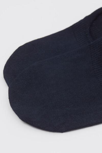 Blue Unisex Invisible Socks, , large image number 1