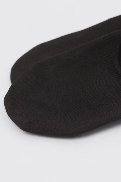 Black Stretch Invisible Socks, , large image number 1