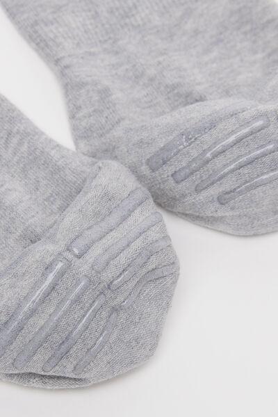 Grey Invisible Cotton Socks, Grey Blend, large image number 1