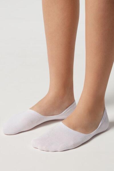 White Invisible Socks, , large image number 0