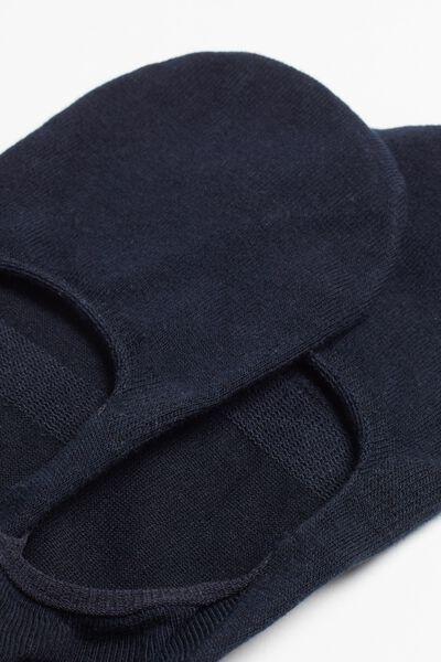 Navy Invisible Socks, , large image number 1