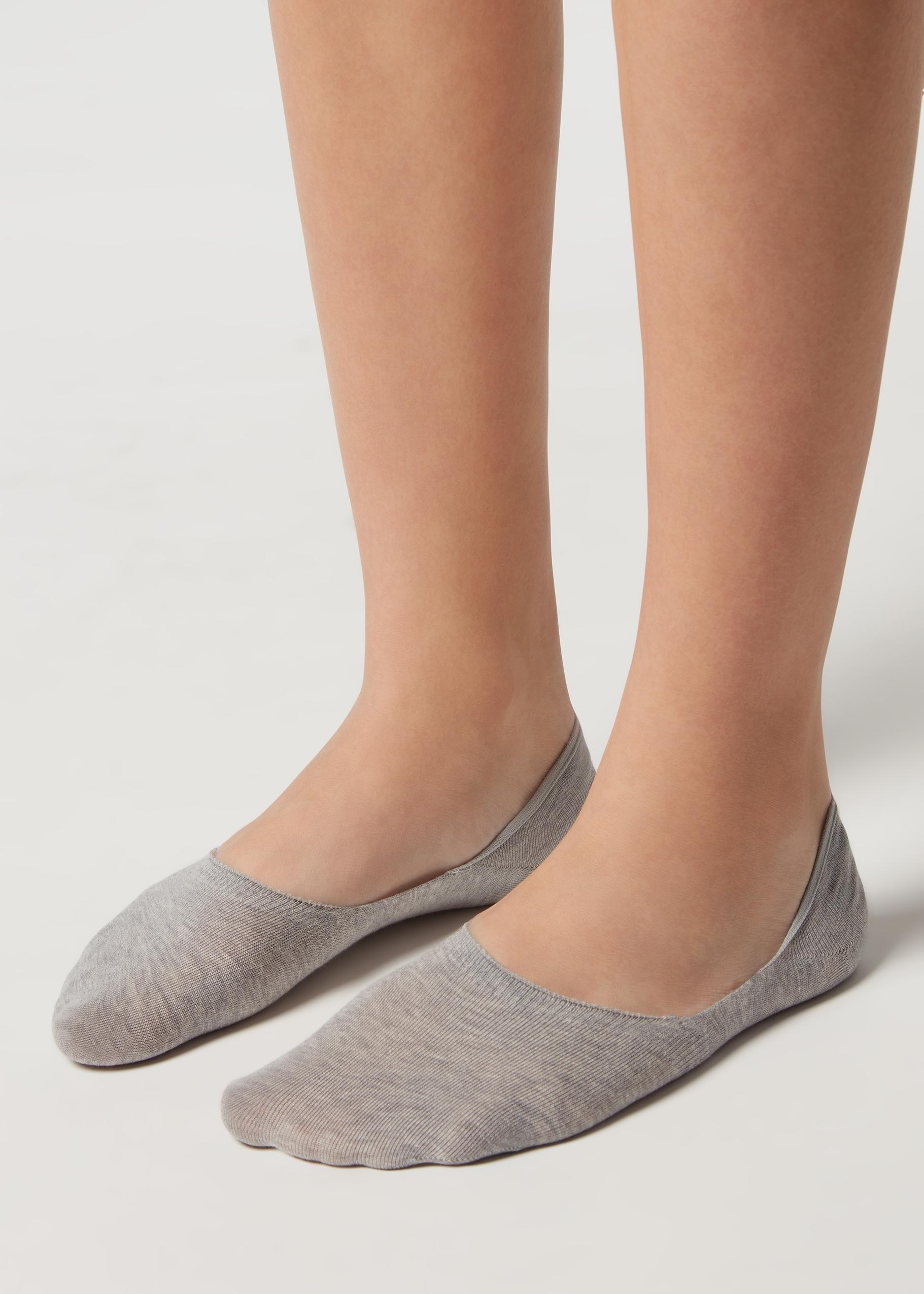 Grey Invisible Socks, , large image number 2