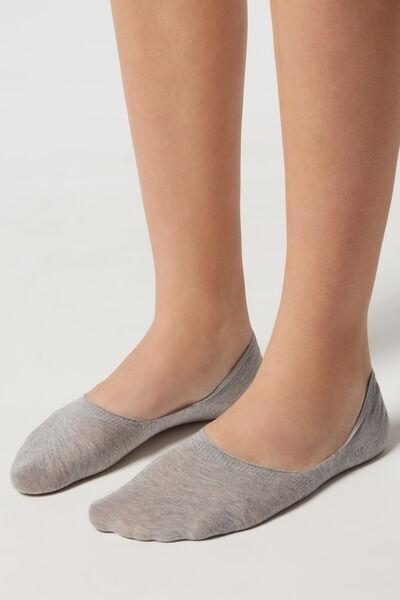Grey Invisible Socks, , large image number 3