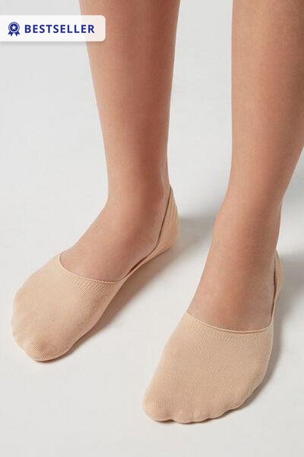 Calzedonia - Natural Nude Cotton Invisible Socks, Unisex