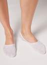Calzedonia - Light Grey Blend Cotton Invisible Socks, Unisex