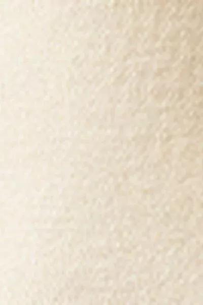 White Wool And Cotton Socks, Milk White, medium