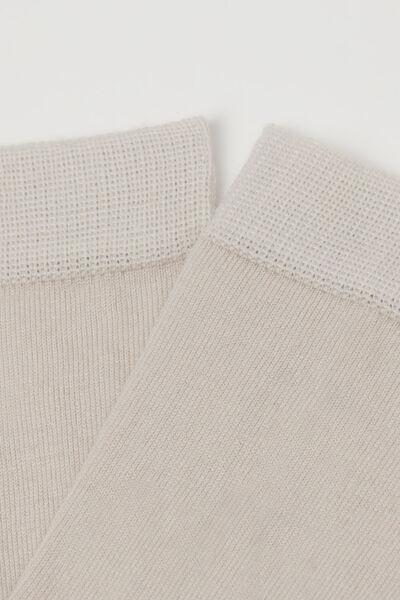 Pink Wool And Cotton Short Socks, 5501_746, large image number 2