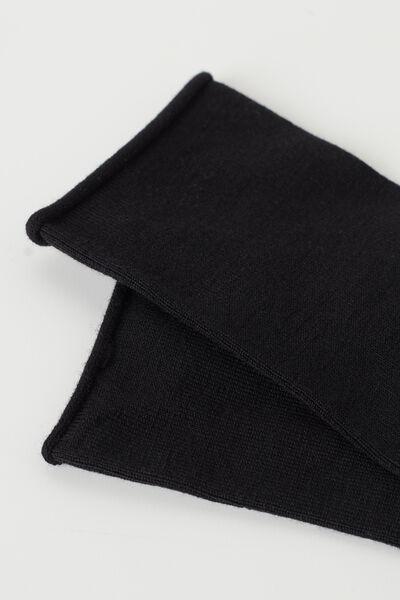 Calzedonia - Black Wool And Cotton Short Socks - One-Size