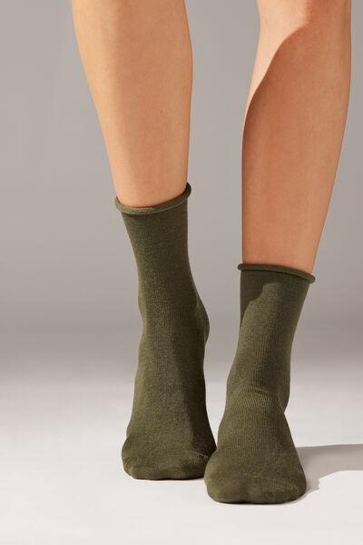 Green Short Socks, 5501_9987, large image number 0