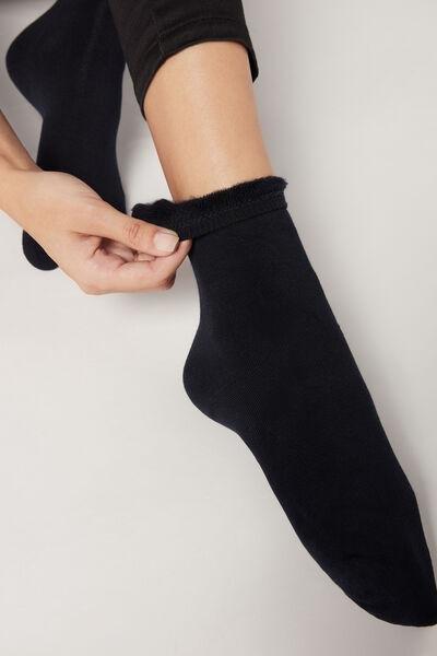 Blue Short Thermal Socks, Blue, large image number 0