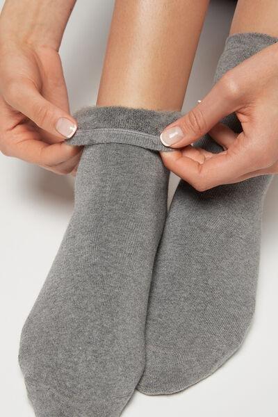 Grey Short Thermal Socks, Grey Blend, large image number 0