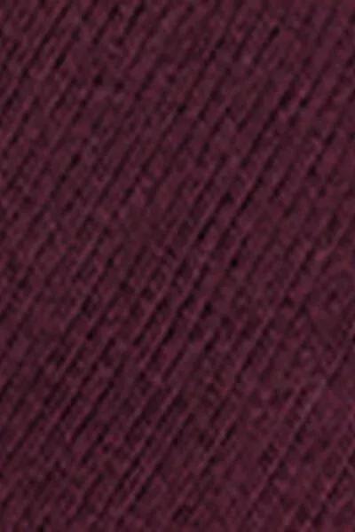 Burgundy Short Cotton Thermal Socks, 5501_174D, large image number 2
