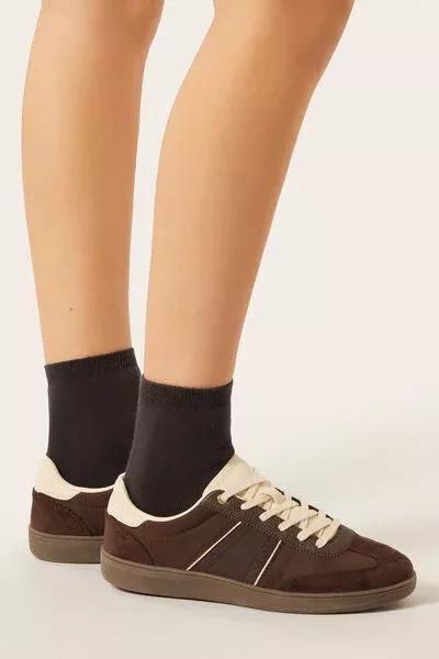 Brown Short Thermal Cotton Socks, 5501_611D, large image number 1