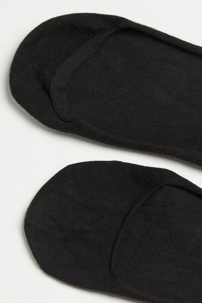 Black Invisible Low Cut Socks, , large image number 2